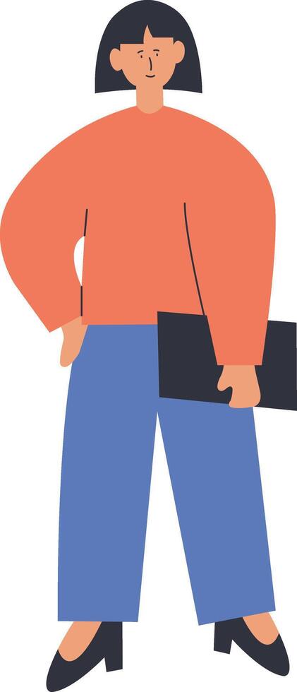 Businesswoman Character Illustration vector