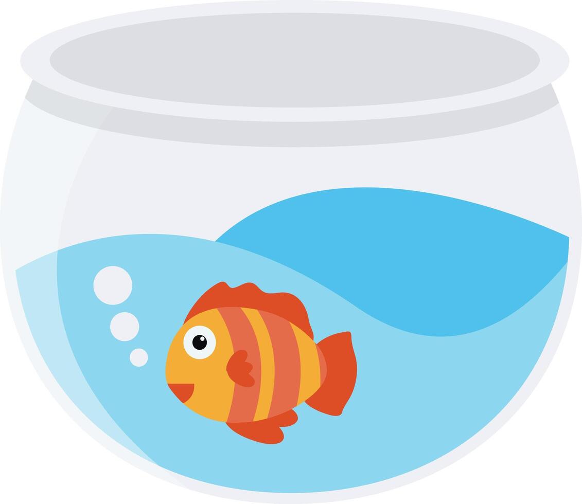 Fish in Aquarium for Nowruz Day Celebration vector