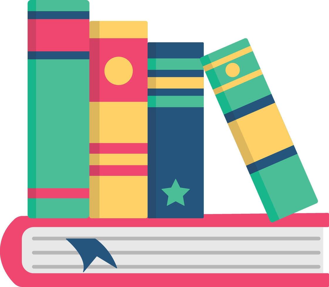 Stack College Book Clipart vector