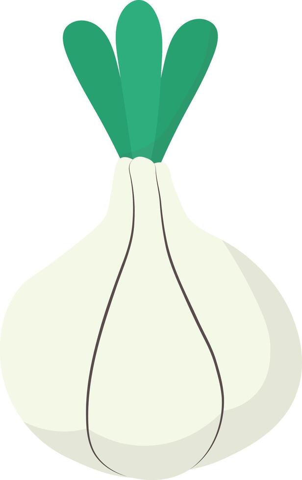Garlic nowruz with cartoon design style vector