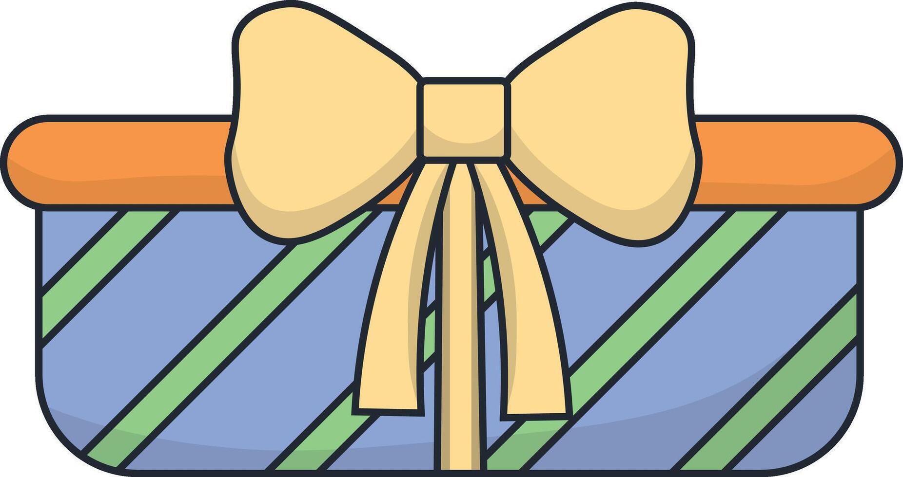 Gift easter icon in cartoon shape. vector