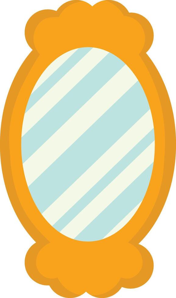 Mirror nowruz with cartoon design style vector