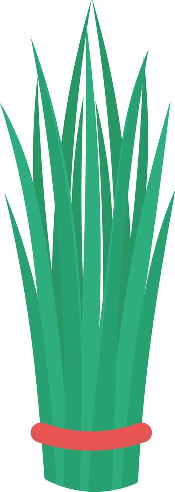 Grass Nowruz icon with cartoon design style vector