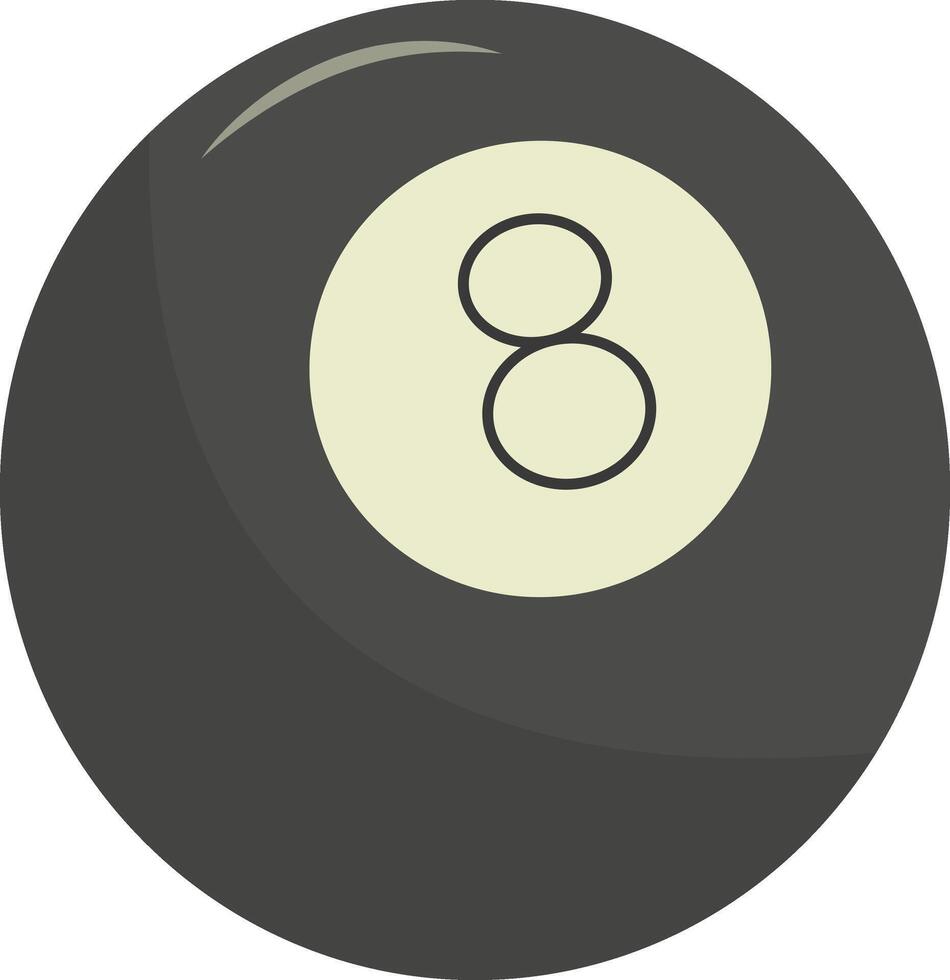 Billiard ball illustration vector
