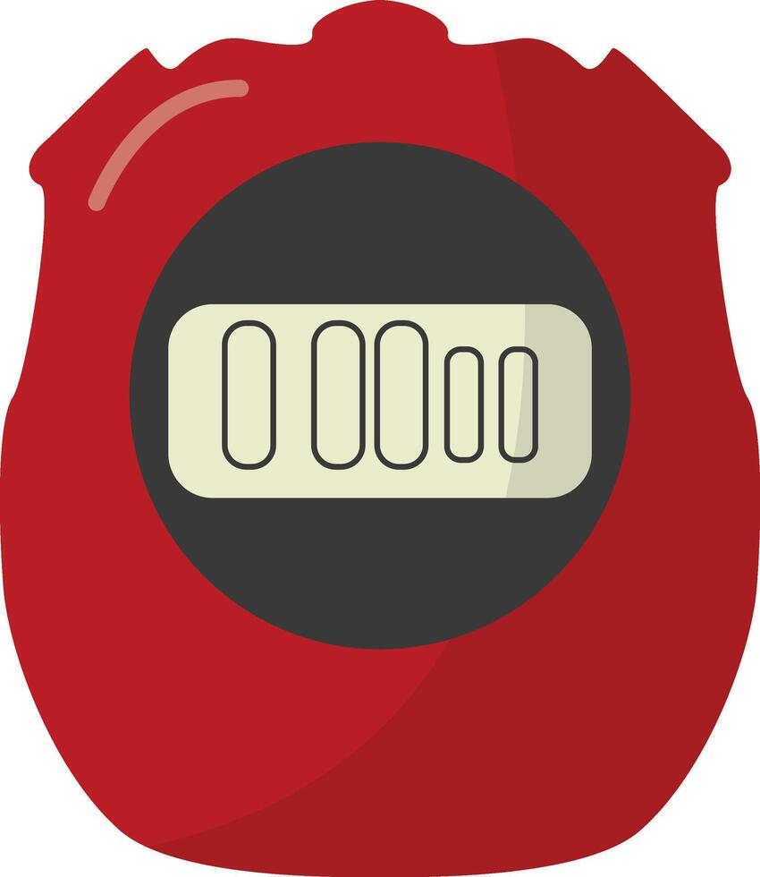 Stopwatch Illustration in Flat Design vector