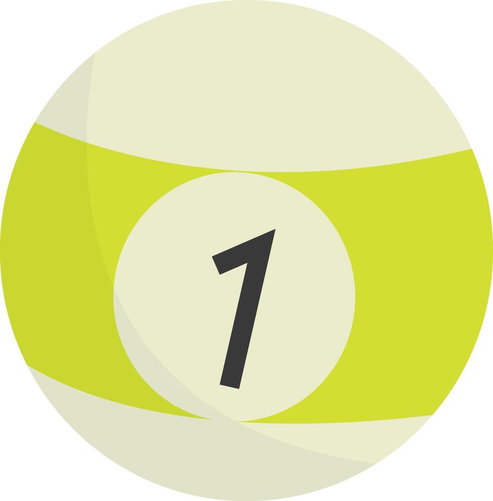 Billiard ball illustration vector