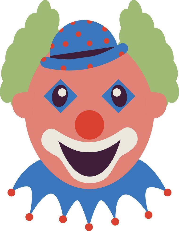 Funny Clown Mask Clipart vector