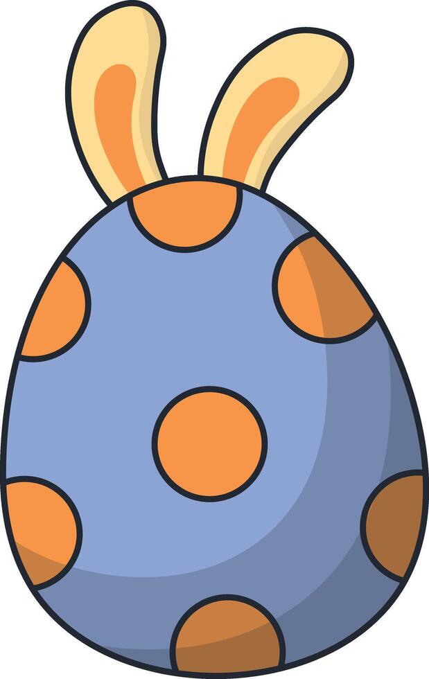 Cute egg clip art for nowruz day celebration vector
