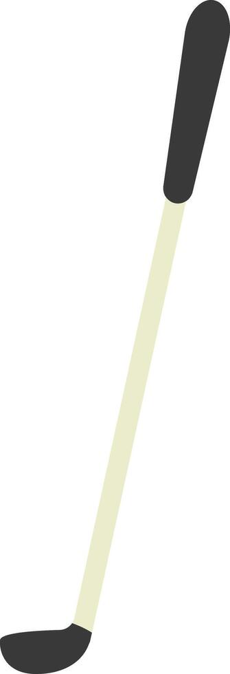 A hockey stick with a black handle and a white handle vector
