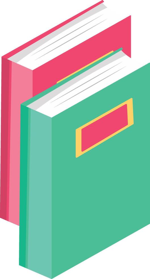 Education Book with Stand Position vector