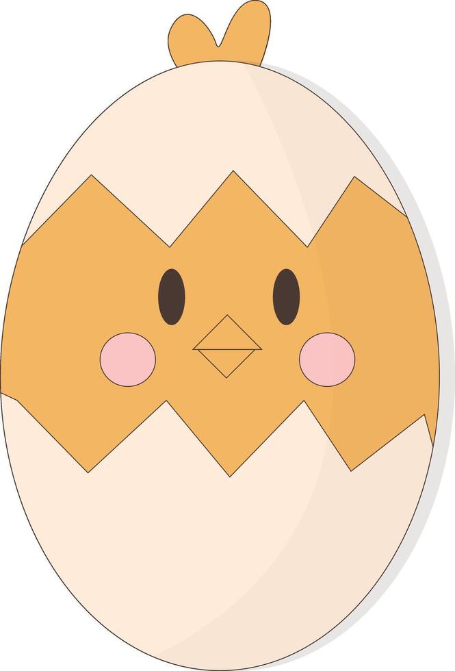 Chicks Illustration for Happy Easter Day Clipart vector