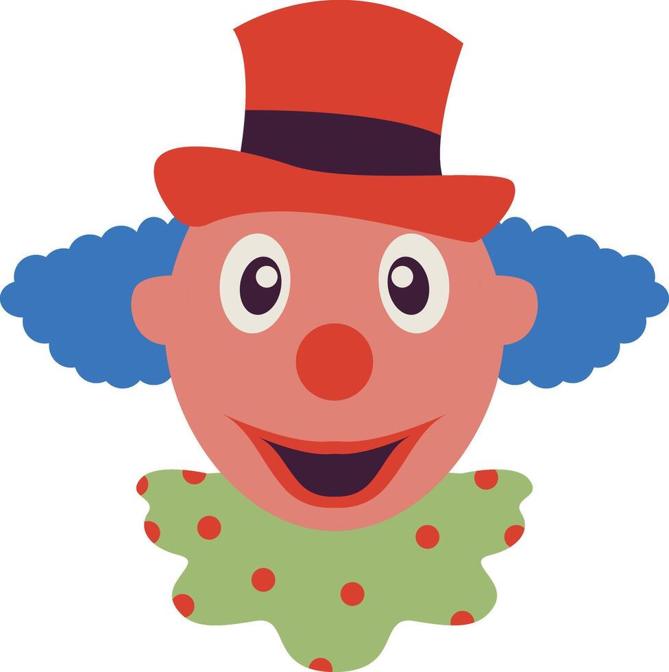 Scary Circus Clown Illustration vector