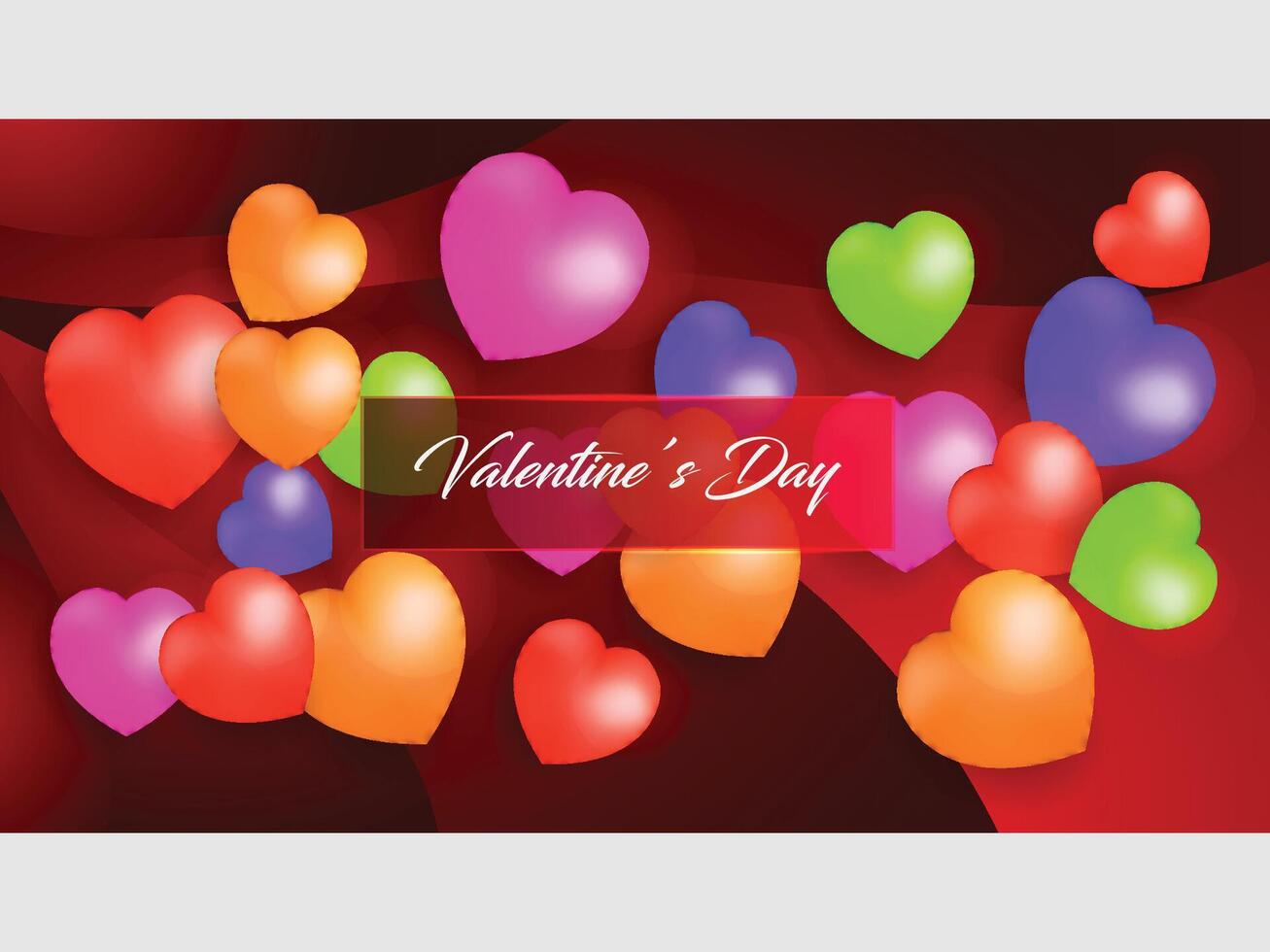 Happy Valentine Love Special Banner vector