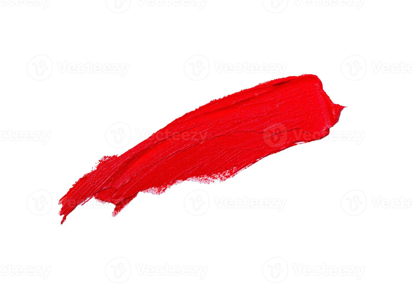 Various lipstick swatch stroke isolated on white photo