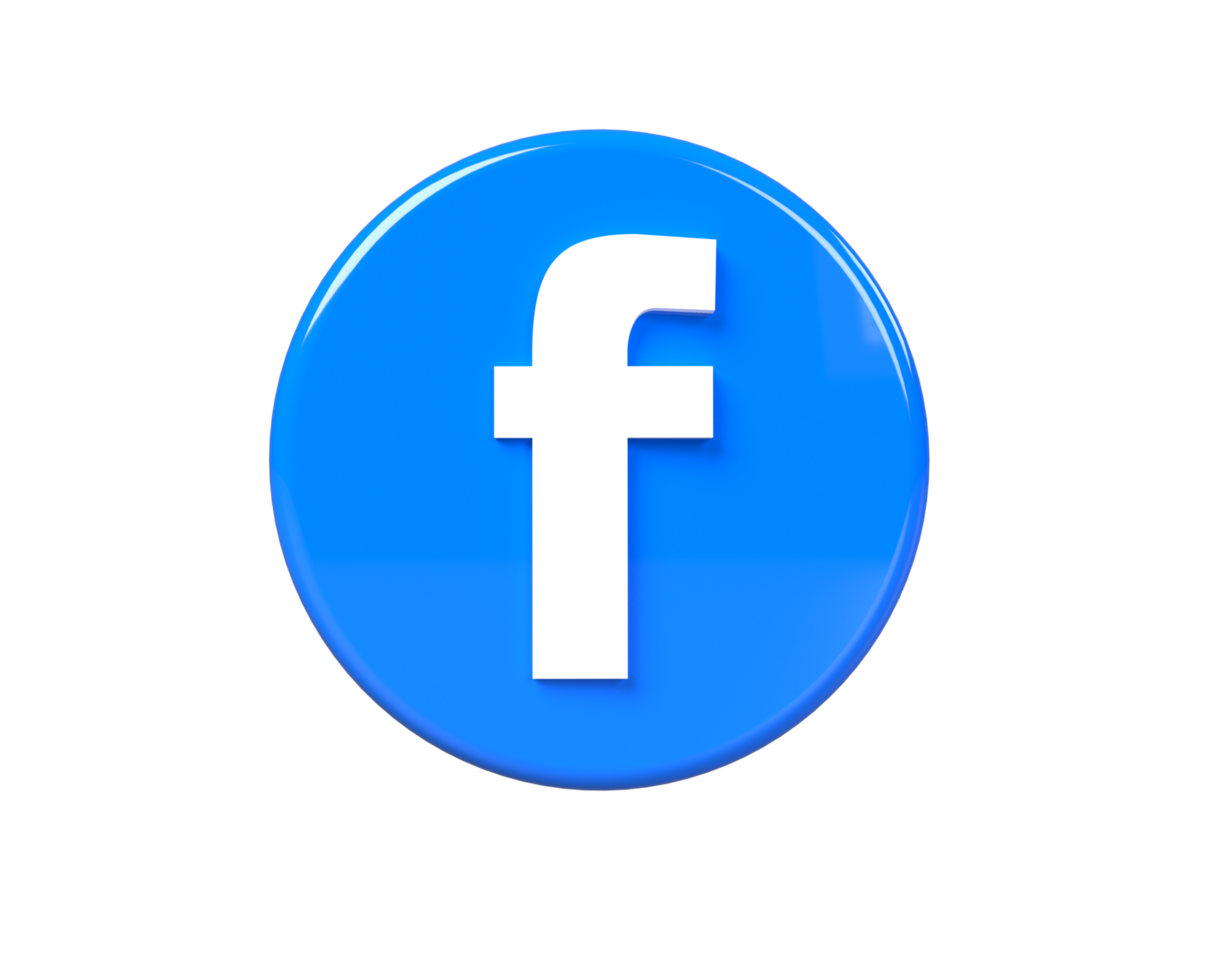 Facebook logo icon, social web button png