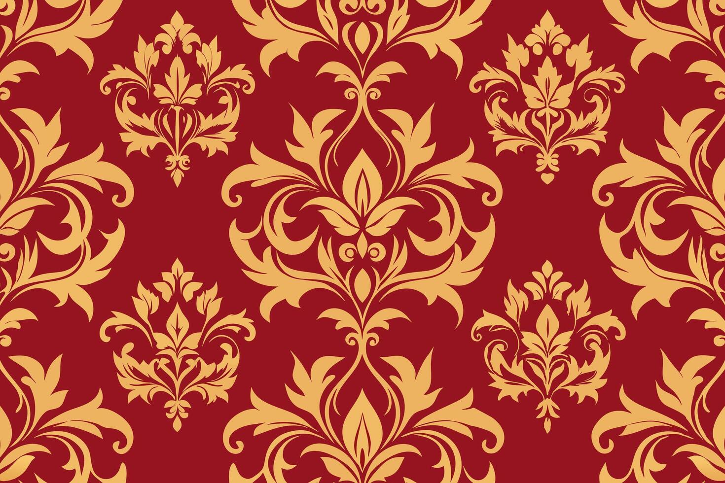 Damask seamless pattern vector