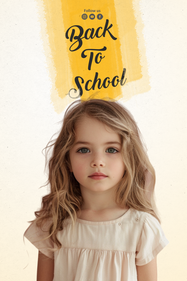 Back To School Admission Flyer Or Poster Template Design psd