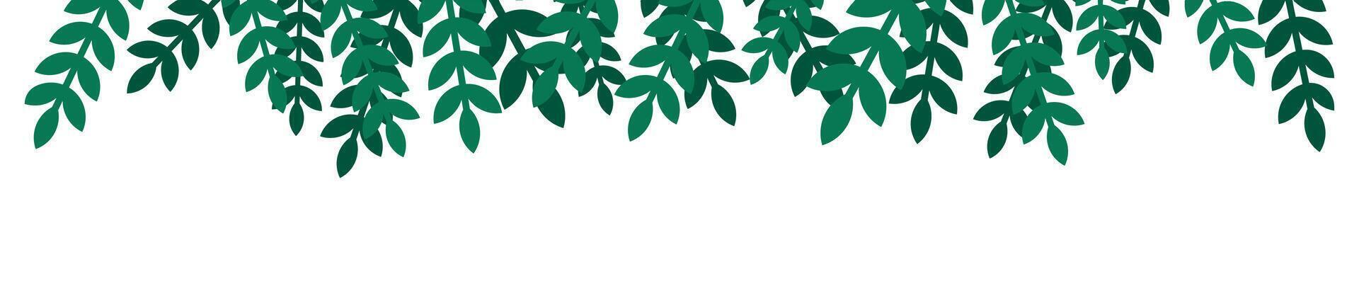 Decorative Green Branches in , Ideal for Celebrations and Holiday Designs vector