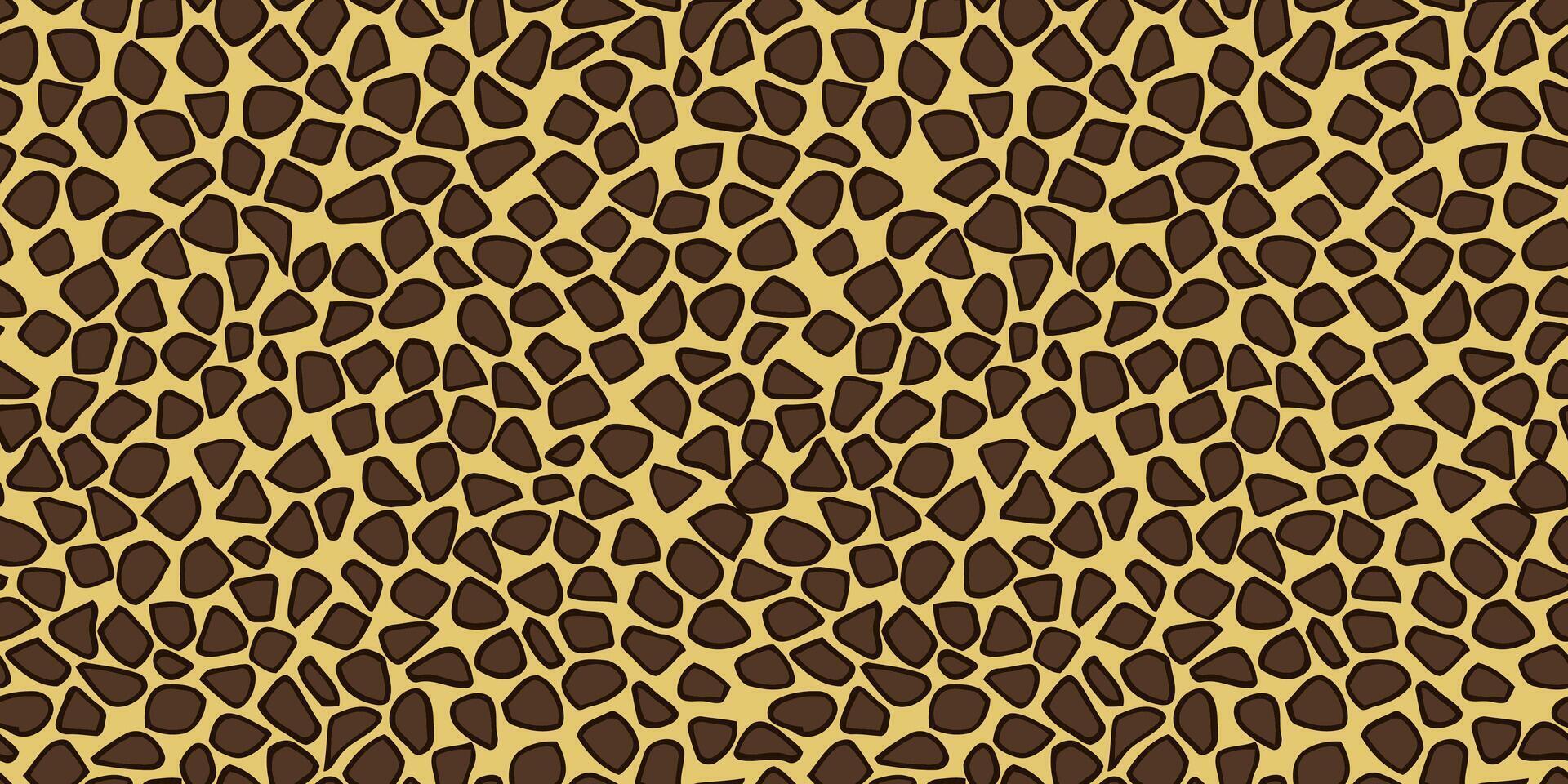 Giraffe print skin, camouflage illustration design. Wildlife seamless pattern background. Africa style textile. vector