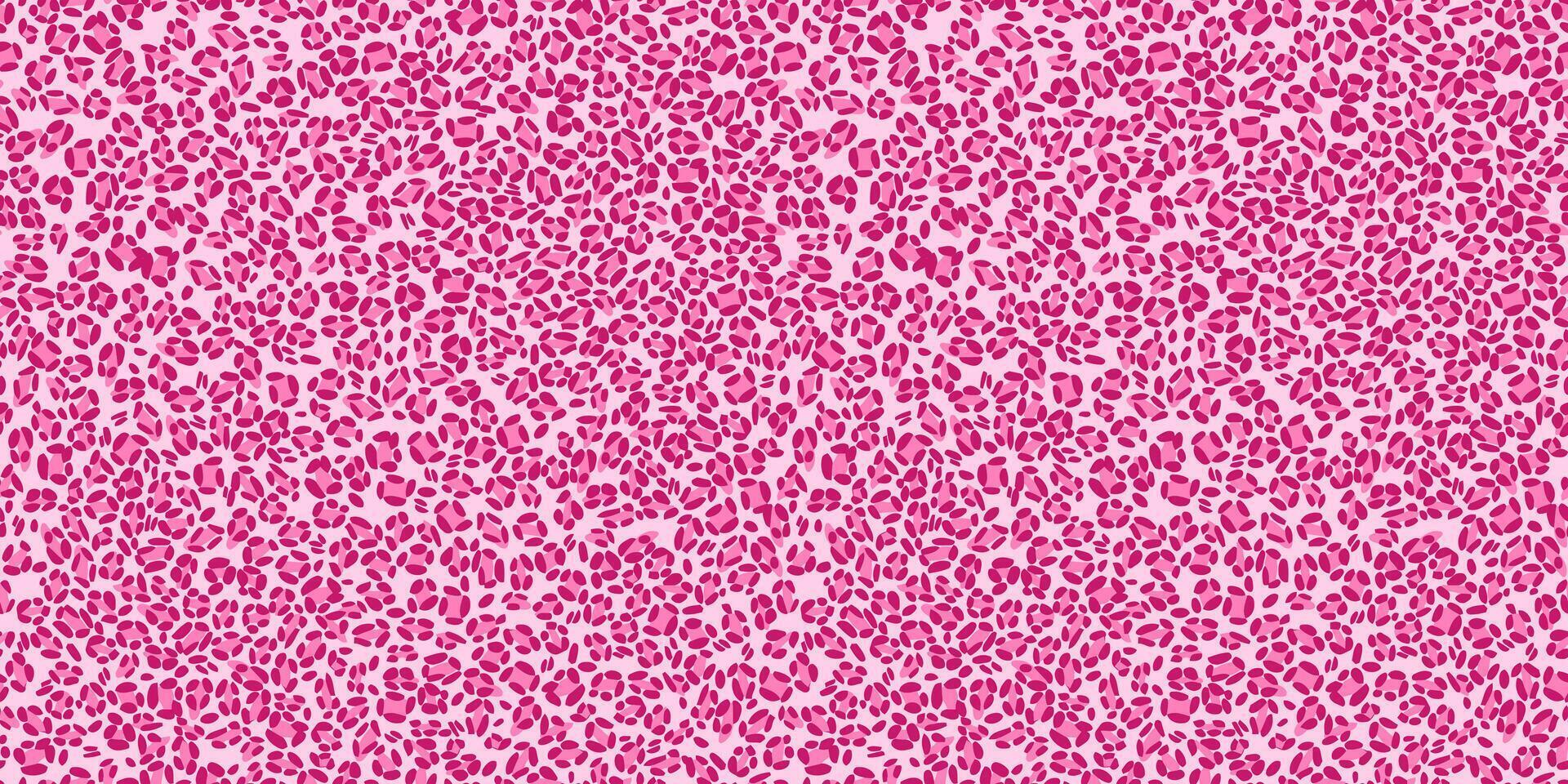 Pink leopard print skin. Wildlife seamless pattern background. Africa style wallpaper. vector