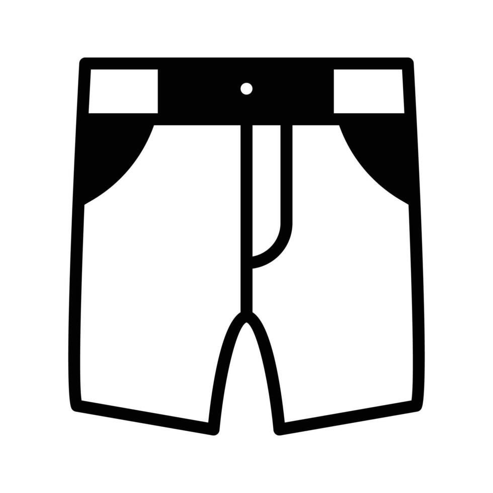 Casual knee length shorts with pockets for warm weather vector