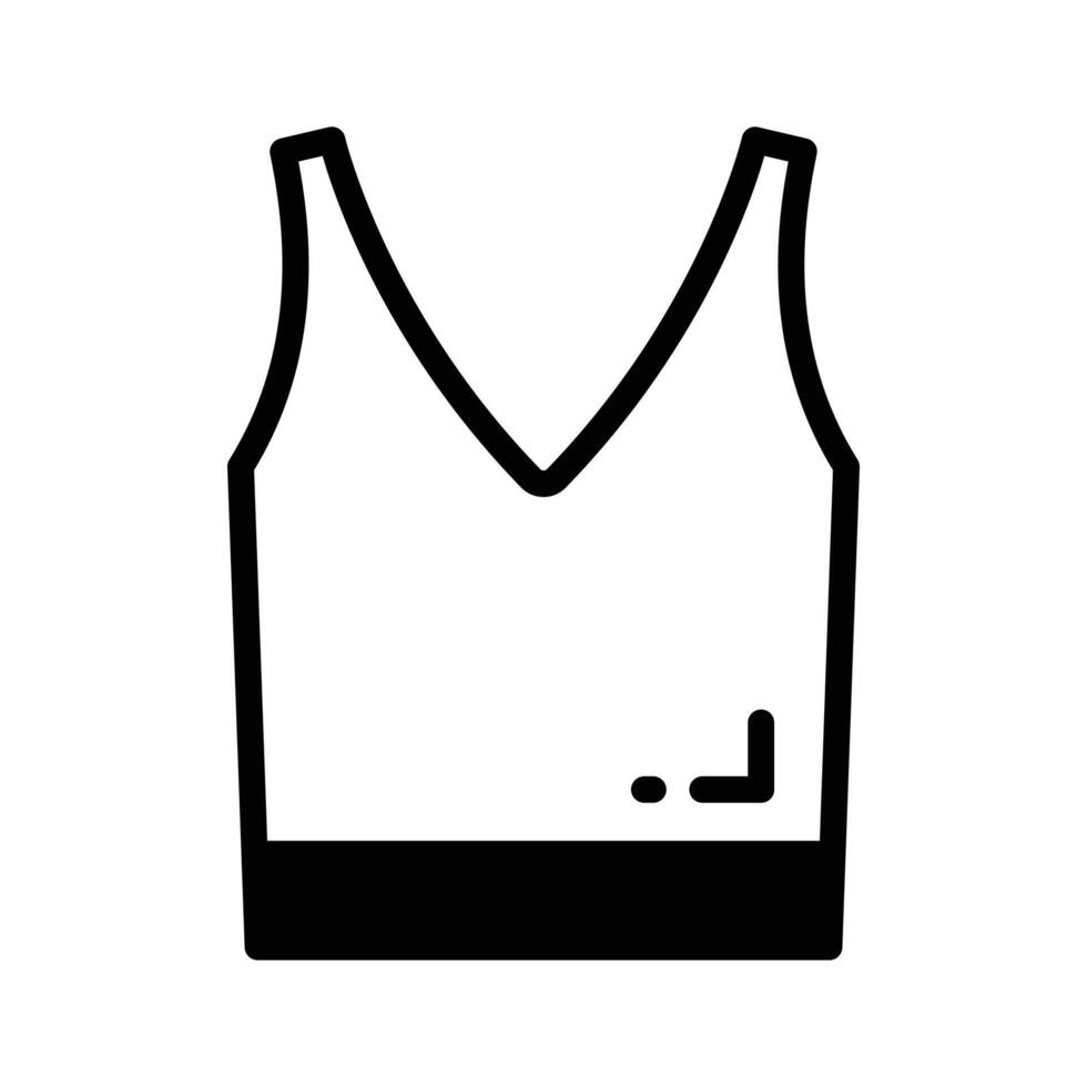 Icon representing a casual tank top for summer wear vector