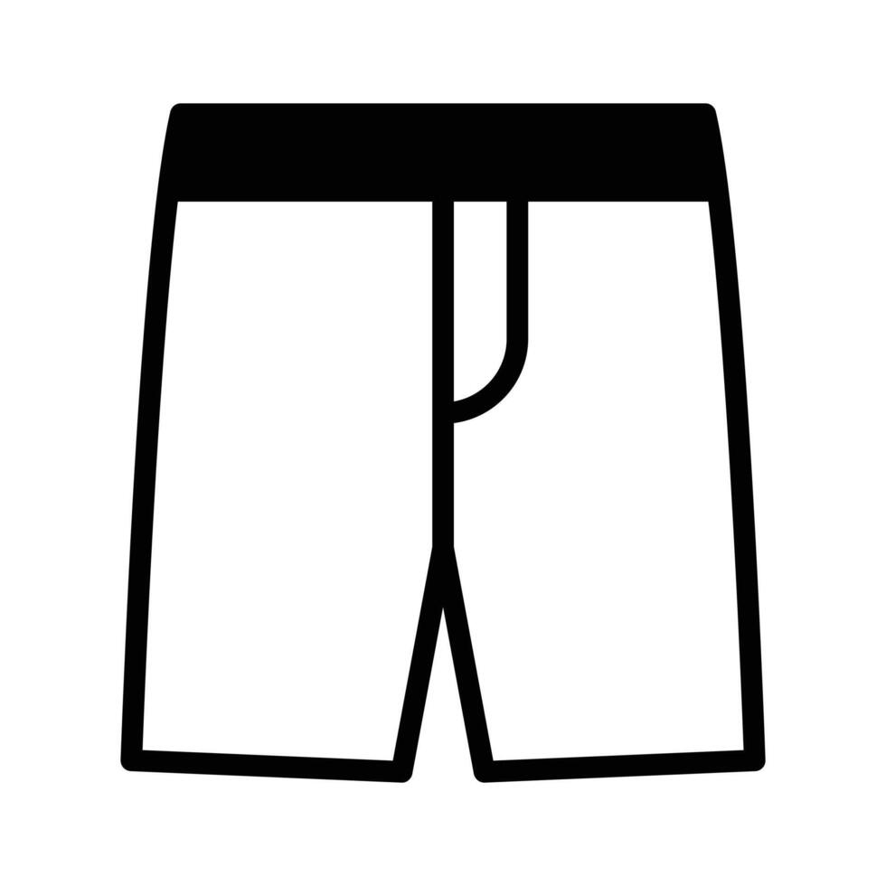Casual knee length shorts with pockets for warm weather vector