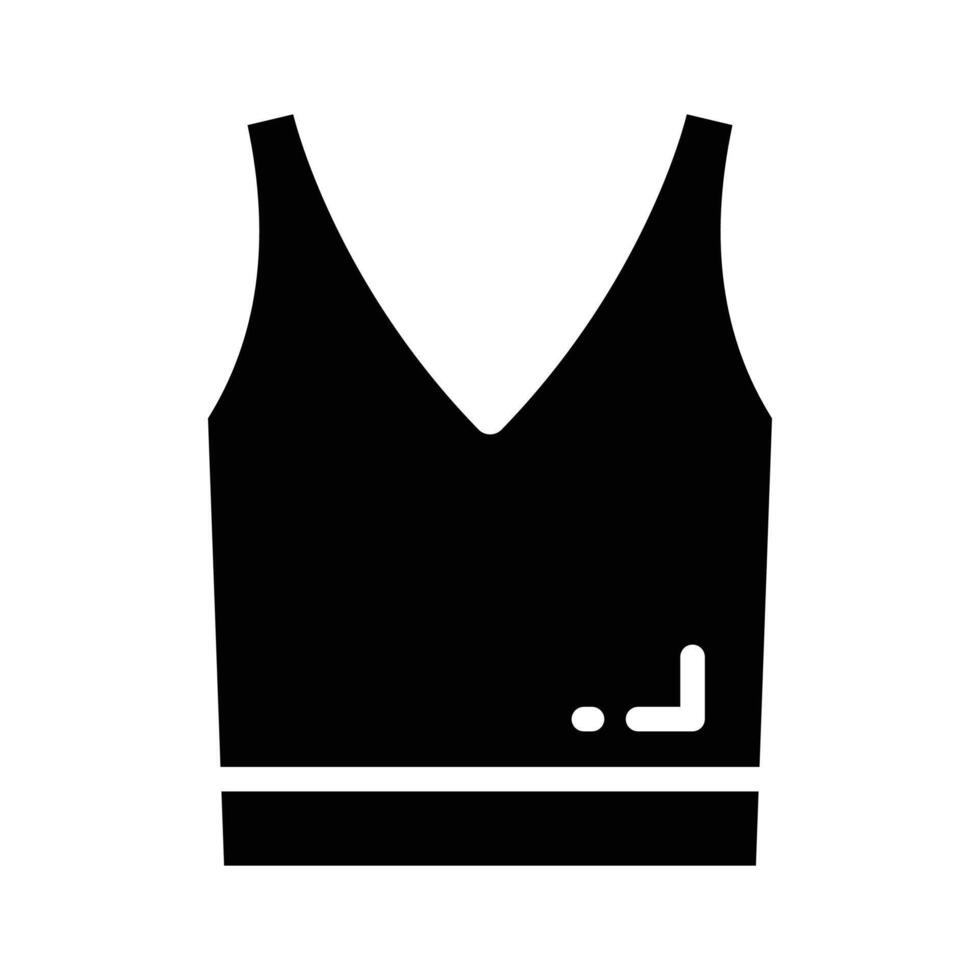Icon representing a casual tank top for summer wear vector