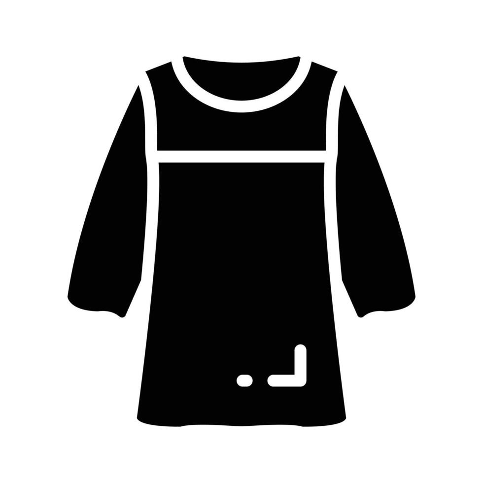 Icon of a dress suitable for everyday wear vector