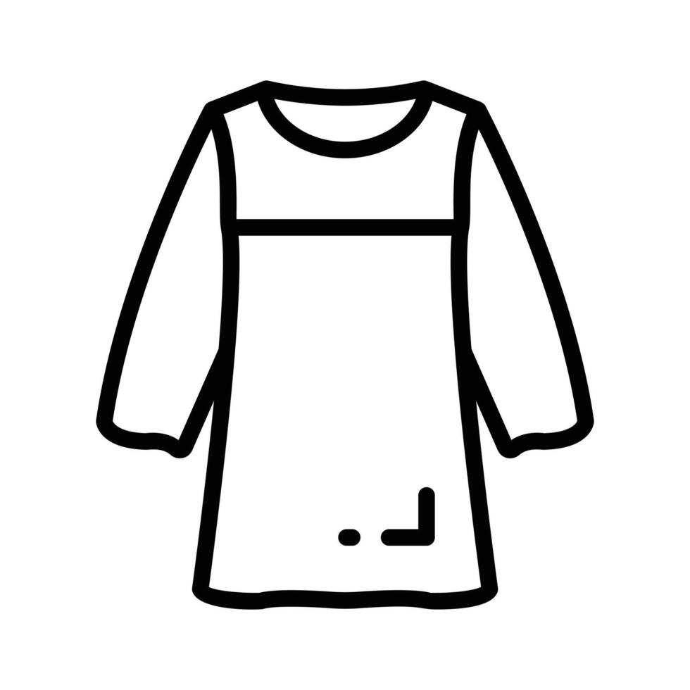 Icon of a dress suitable for everyday wear vector