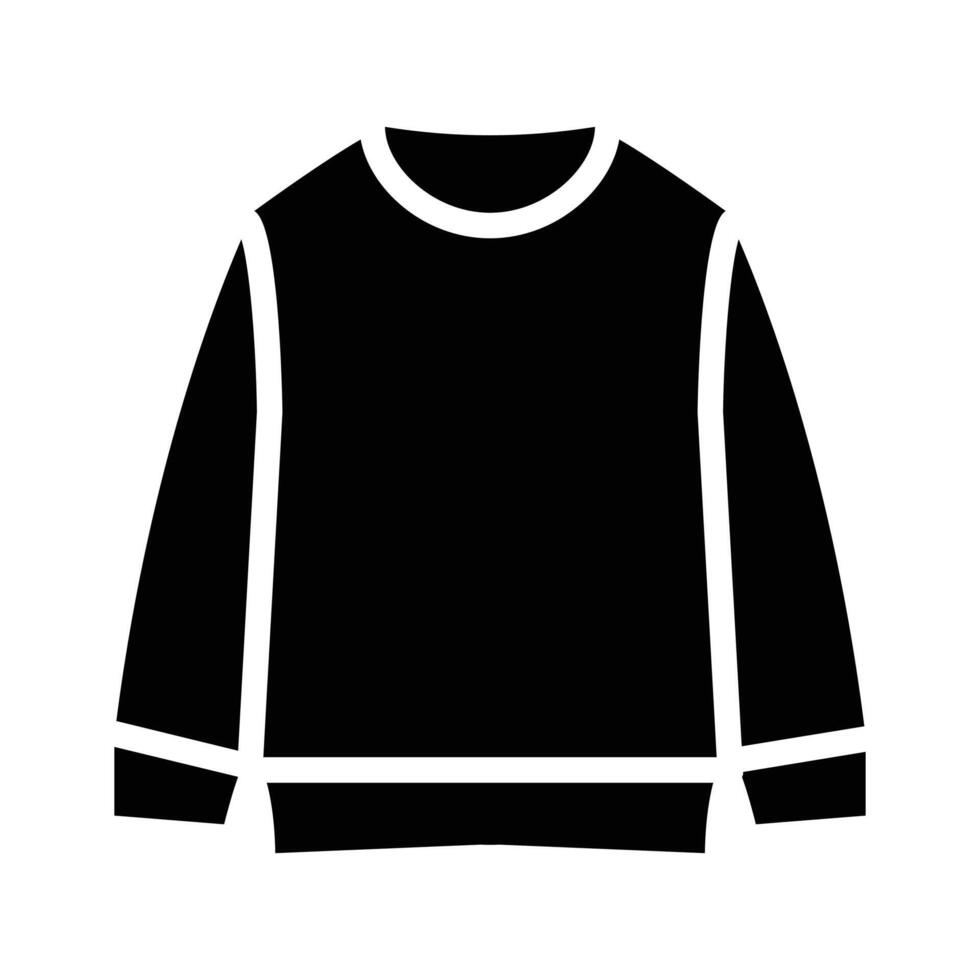 Icon of a basic long sleeve shirt for layering vector