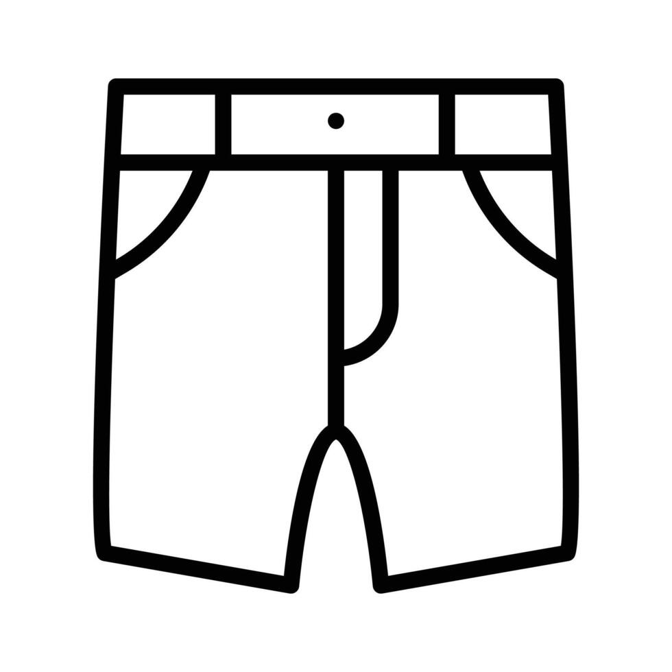 Casual knee length shorts with pockets for warm weather vector