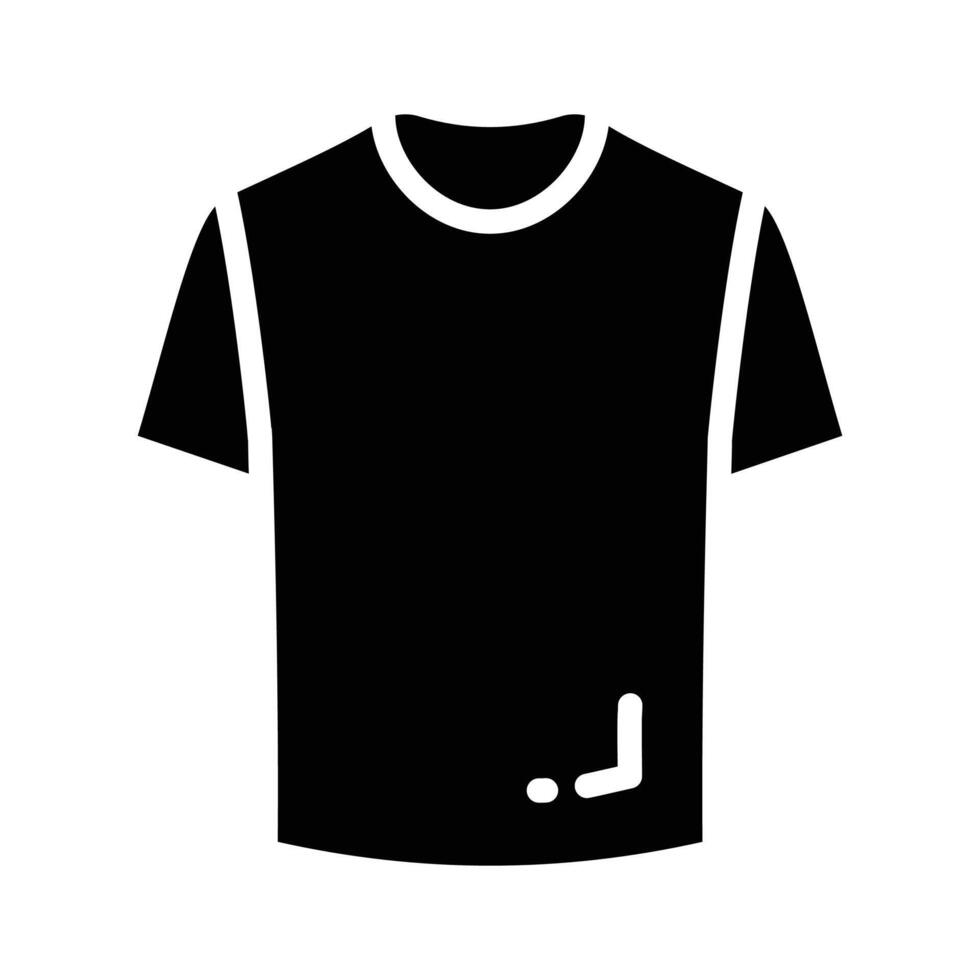Basic t shirt icon for casual wear representation vector