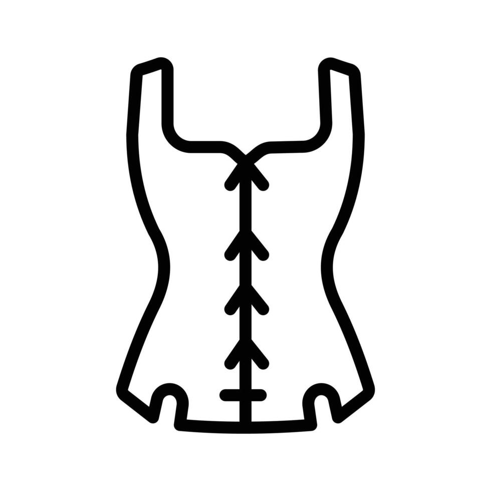 Fitted corset top for a stylish, structured look vector
