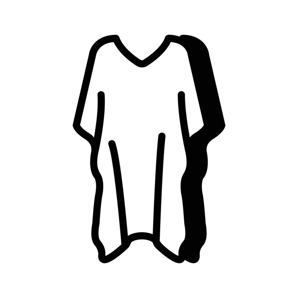 Icon of a dress suitable for everyday wear vector