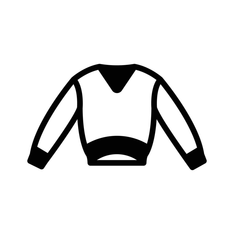 Cozy sweater icon for winter or casual wear vector