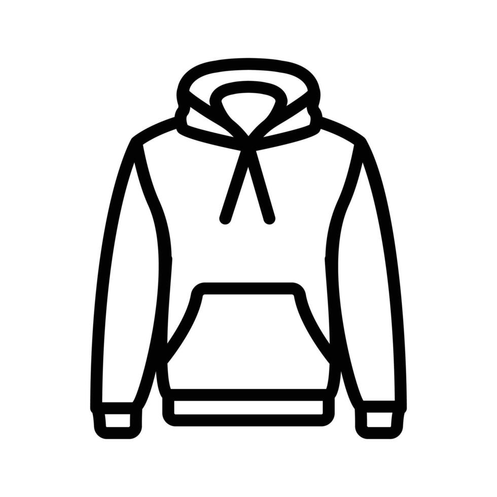 Casual pullover hoodie ideal for layering and comfort vector
