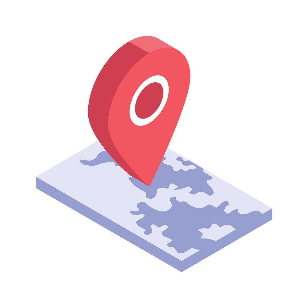 Take a look at this amazing icon of location in modern style vector
