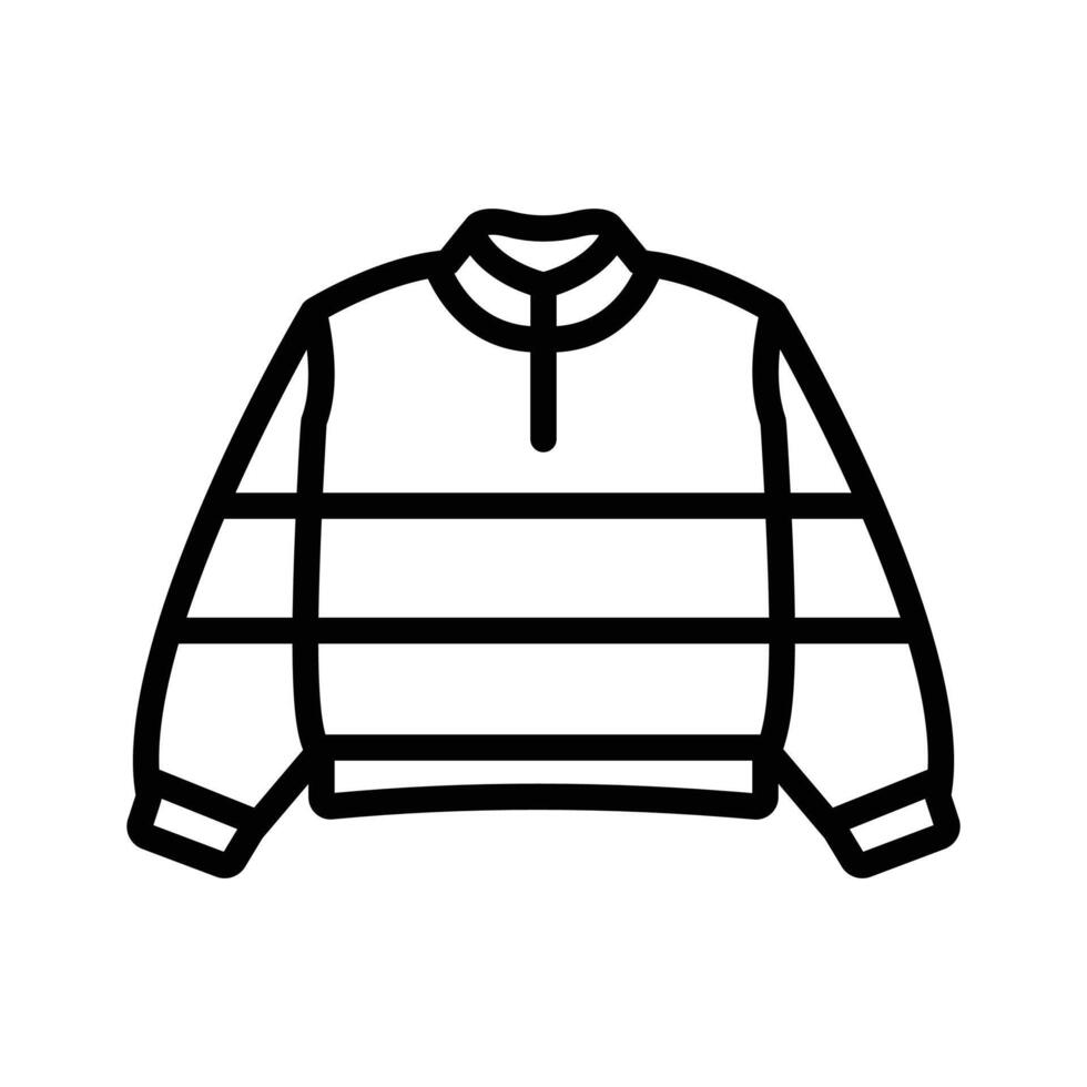 Cozy sweater icon for winter or casual wear vector