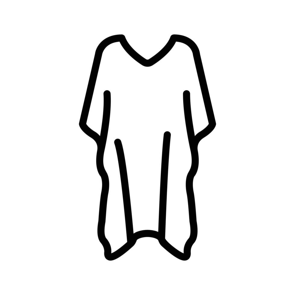 Icon of a dress suitable for everyday wear vector
