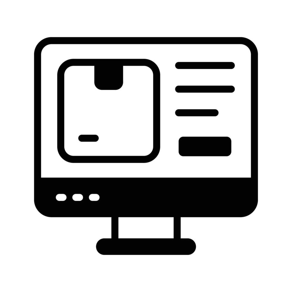 Get your hands on this amazing icon of online shipping vector