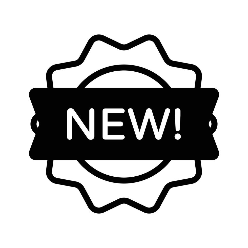 Badge icon with NEW label for new product arrivals vector