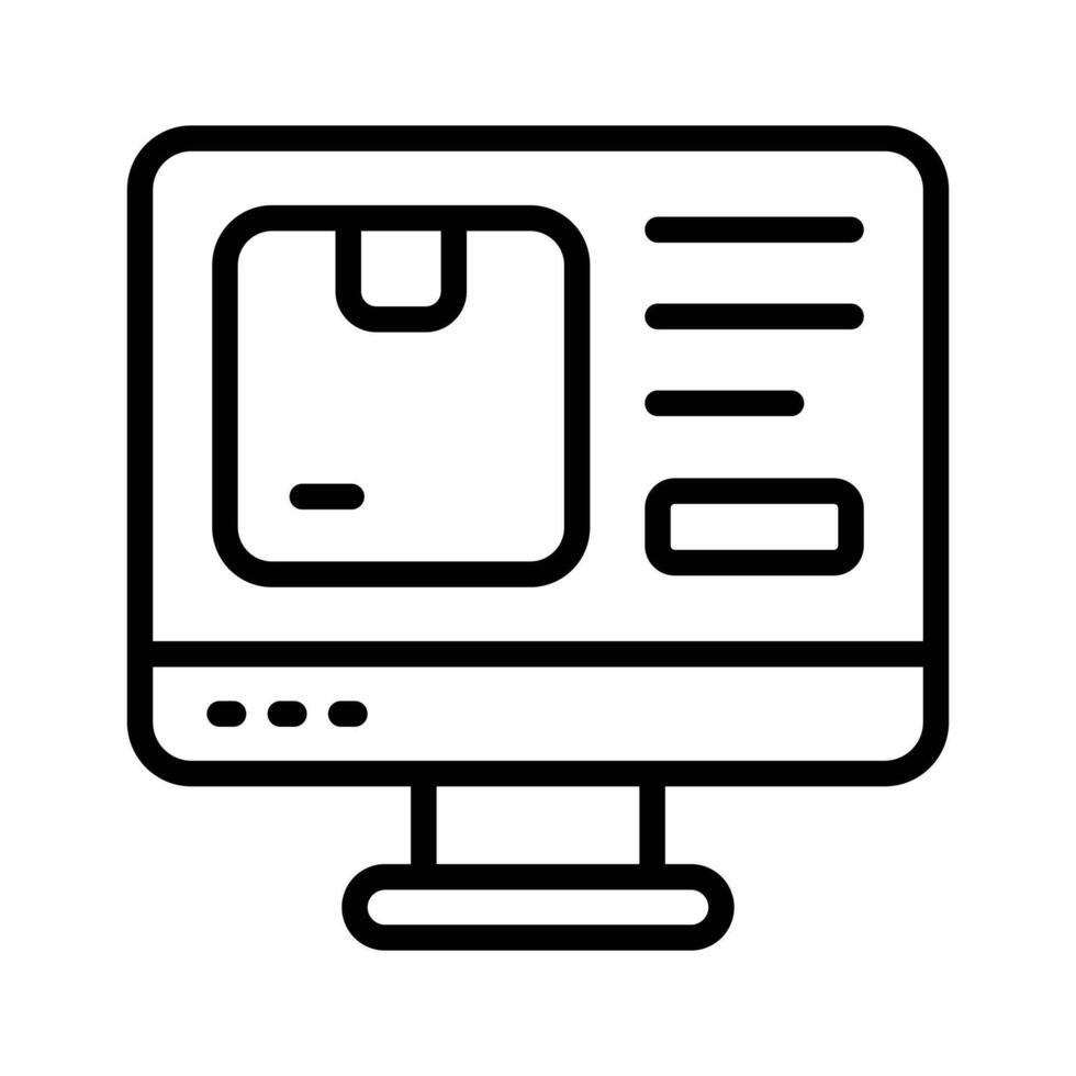 Get your hands on this amazing icon of online shipping vector