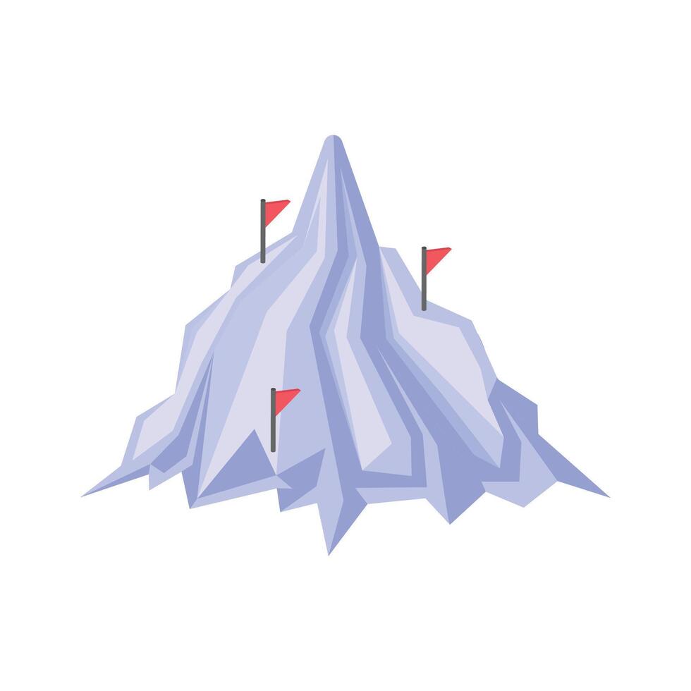 Get this premium icon of mountain in trendy style vector