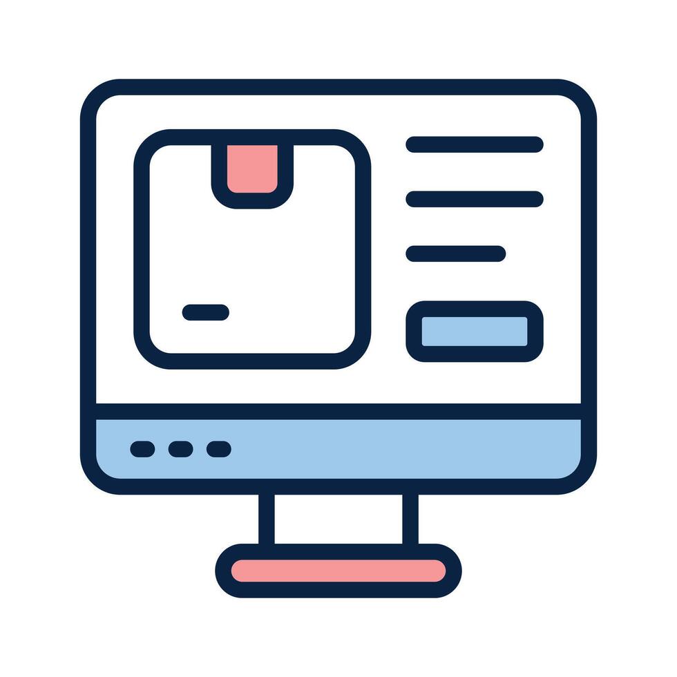 Get your hands on this amazing icon of online shipping vector