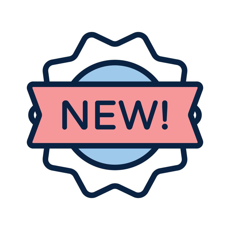 Badge icon with NEW label for new product arrivals vector