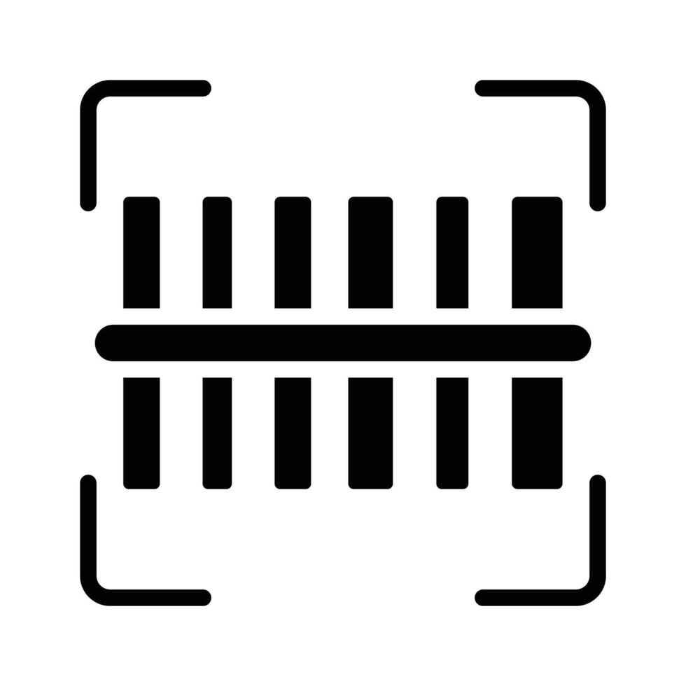 Icon of a barcode scanner for product identification vector