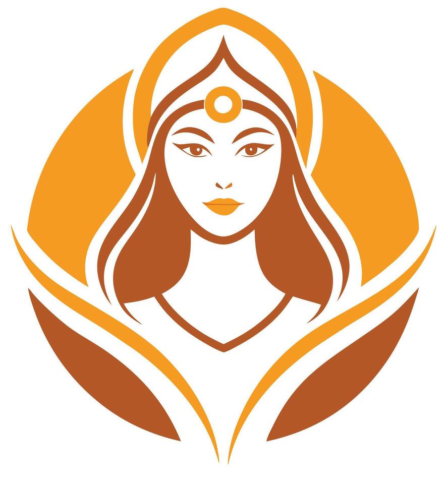 The goddess of wisdom and wisdom vector