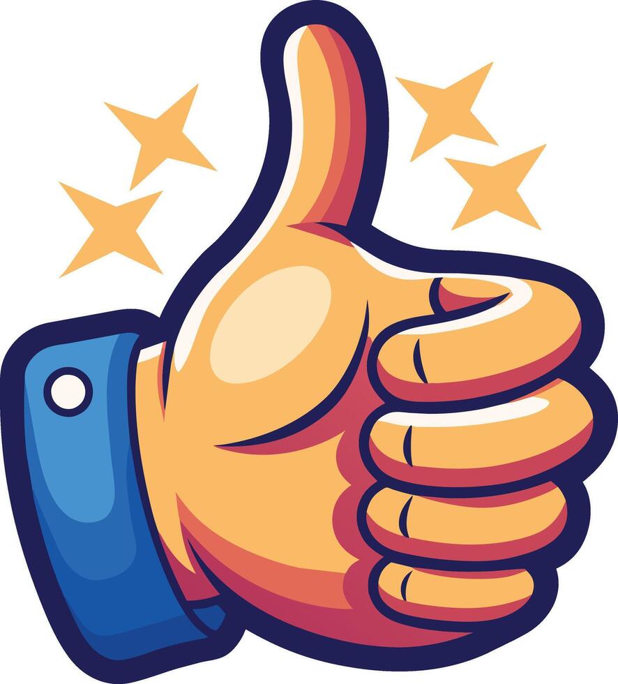 Thumbs up icon vector