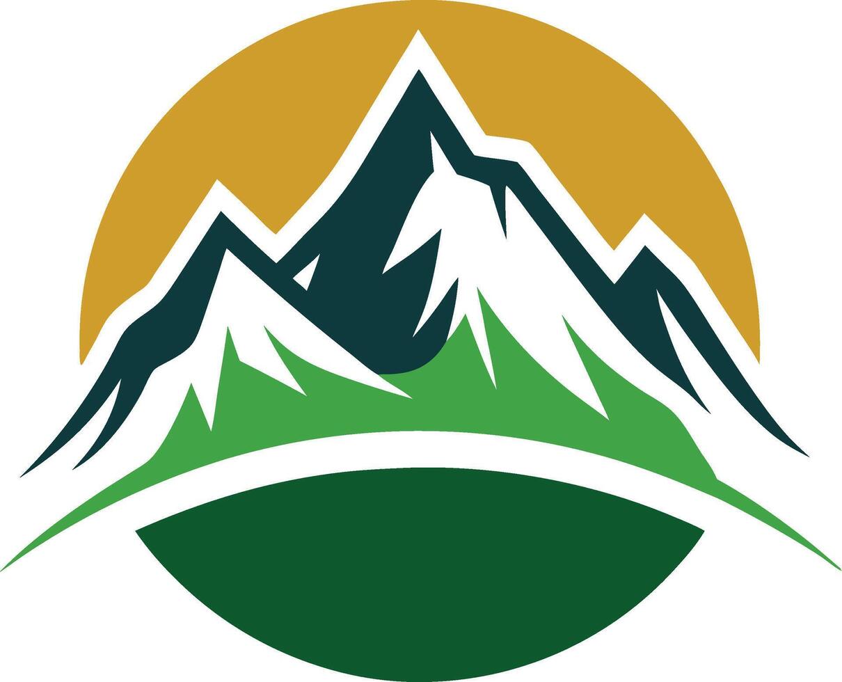 The logo for the mountain range vector